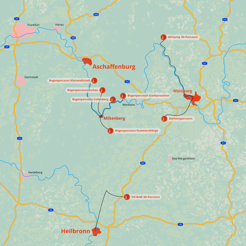 Bogenrulaub ohne Auto – Verkehrsknoten in der 3D-Bogenregion Bogenrulaub ohne Auto - Verkehrsknoten in der 3D-Bogenregion
