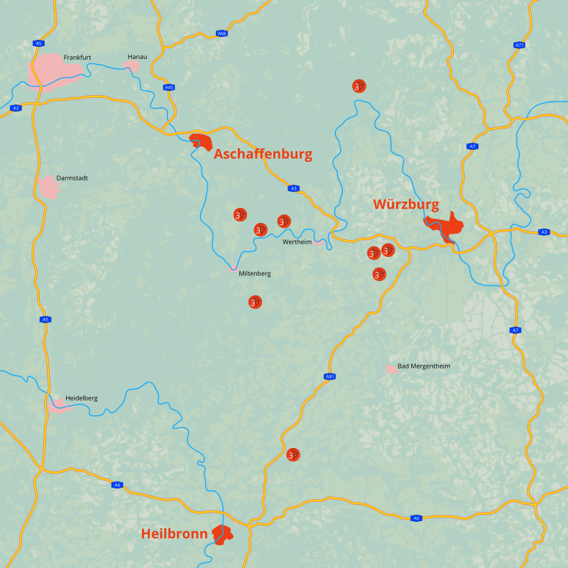 Verkehrsknotenpunkte der Region Verkehrsknotenpunkte der Region