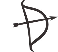 Logo der 3D-Bogenregion transparent