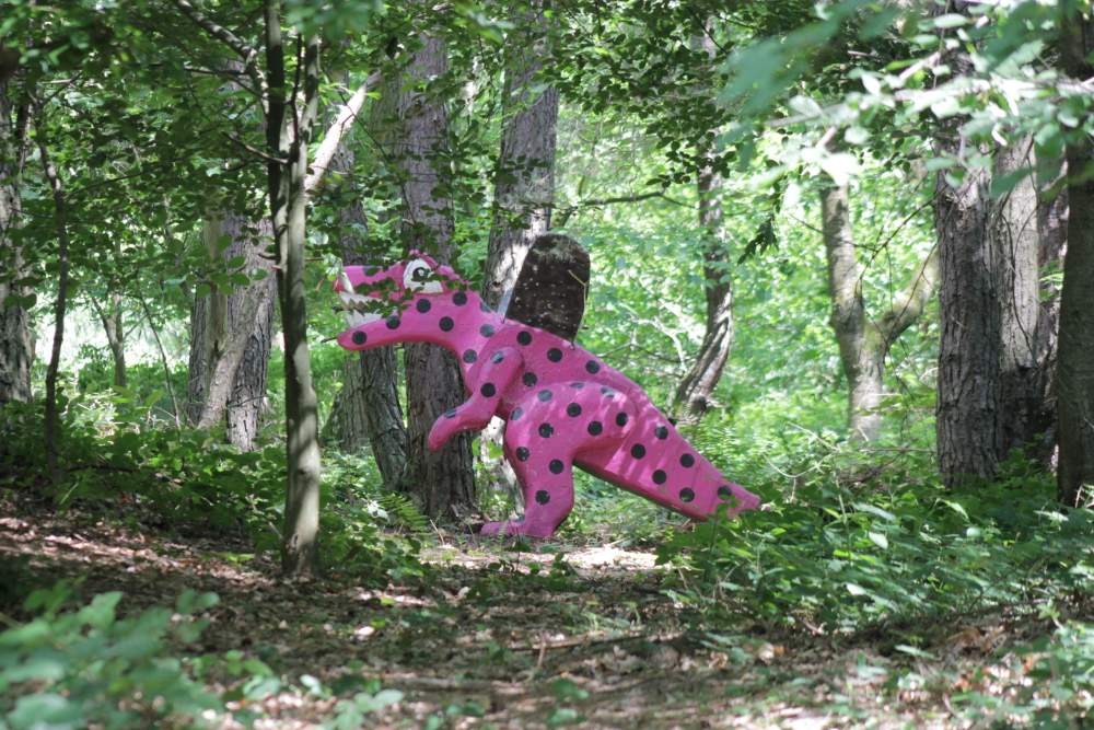 Dinosaur at the Eschau 3D Archery Course