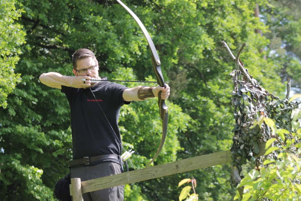 Daniel Goll with his Mohawk Chief Hybrid at the Bärleinsparcours