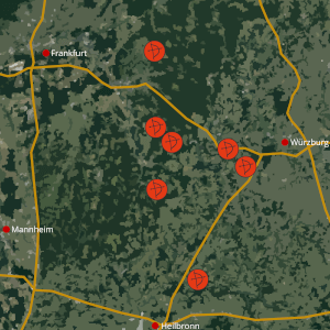 Übersicht 3D-Bogenregion Bogenparcours