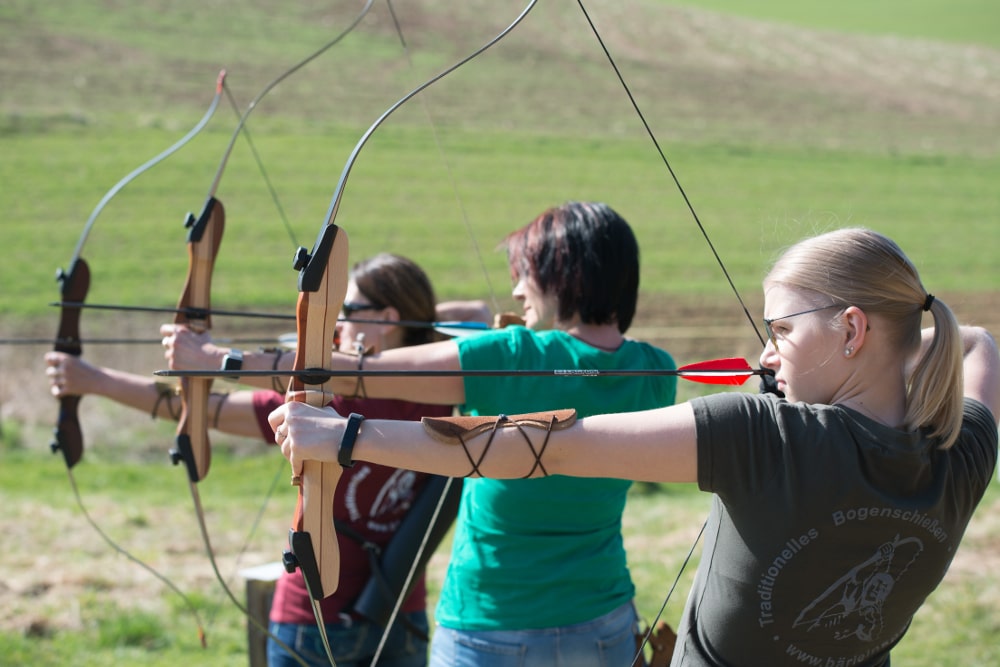 Archers on the Bärleinsparcours 3D Archery Course